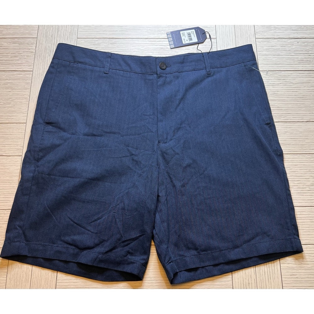 NWT Ben Sherman Regular Fit Navy Men's Shorts. Flat Front. 38 Minimalist Preppy